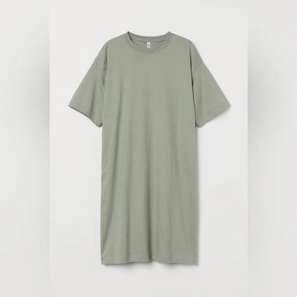 H&M Basic Women’s Olive T-Shirt Dress - Small - Picture 1 of 6